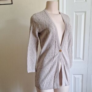 Calvin Klein Women's Beige Cardigan Sweater Size XS